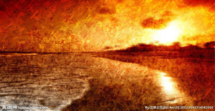 G油画背景墙油画