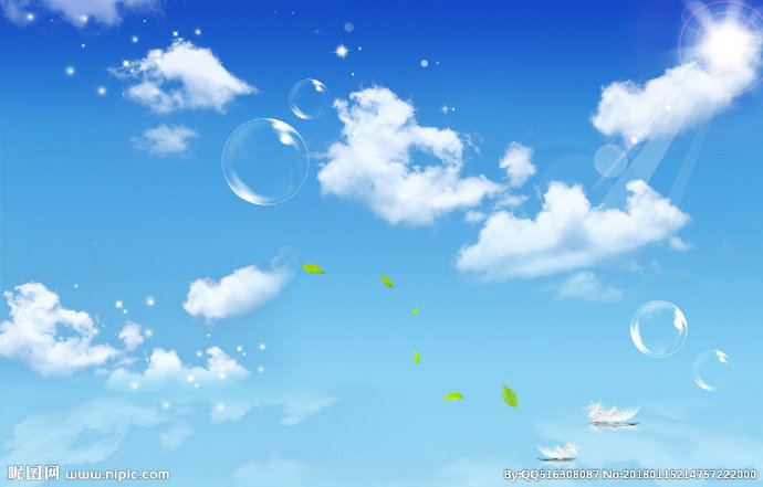 G蓝天白云背景墙