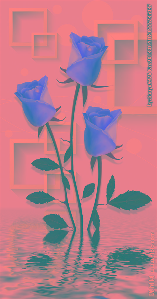 G玫瑰花玄关PS