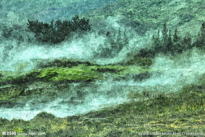 G油画背景墙油画