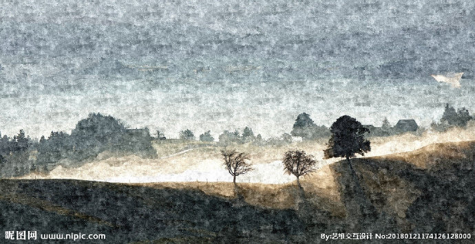 G油画背景墙油画
