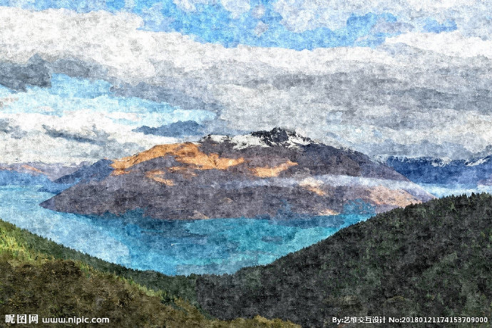 G油画背景墙油画