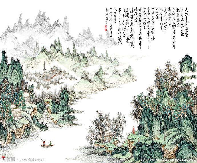 G江山多娇背景墙