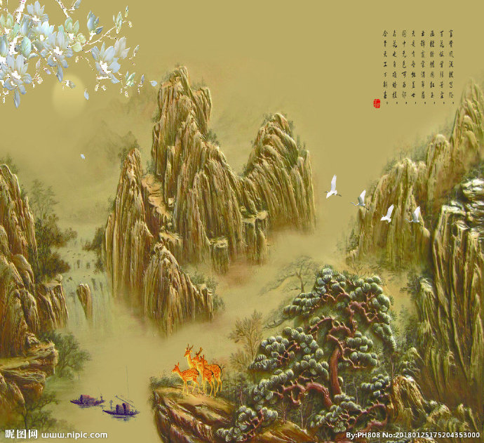 G江山如画背景墙