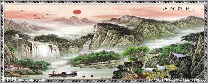 G山河锦绣背景墙