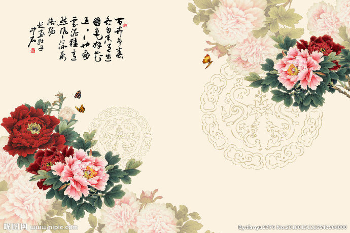 G新中式牡丹富贵