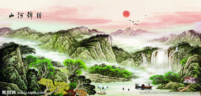 G山河锦绣背景墙