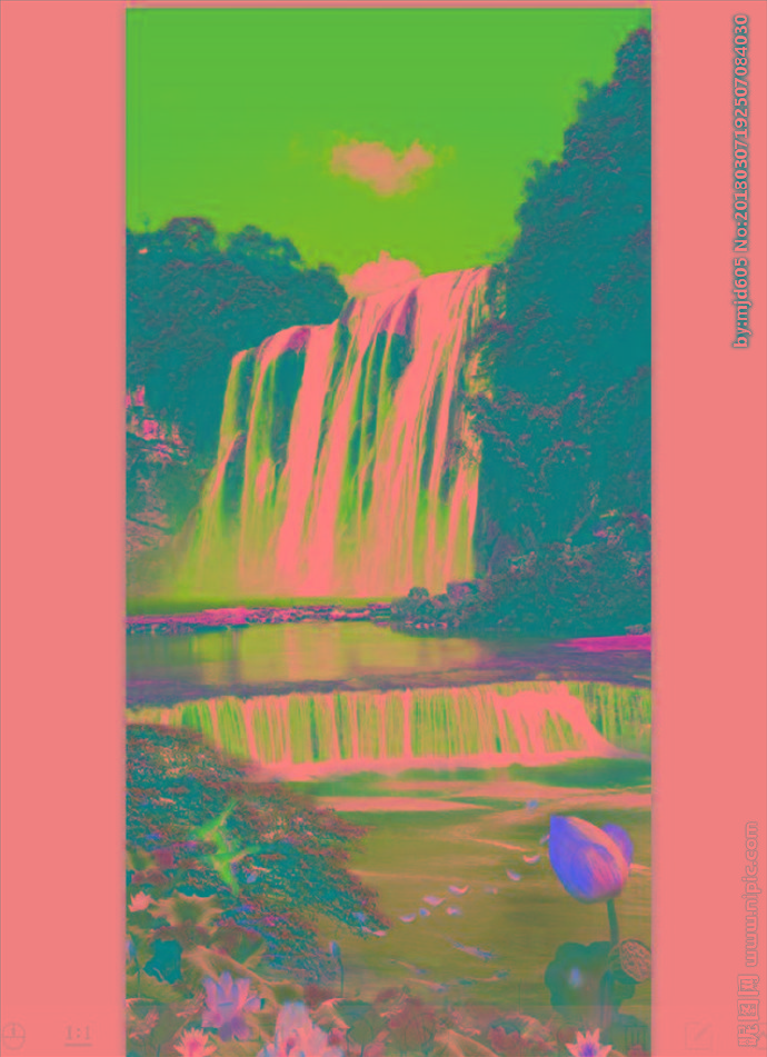 G风景画背景墙风