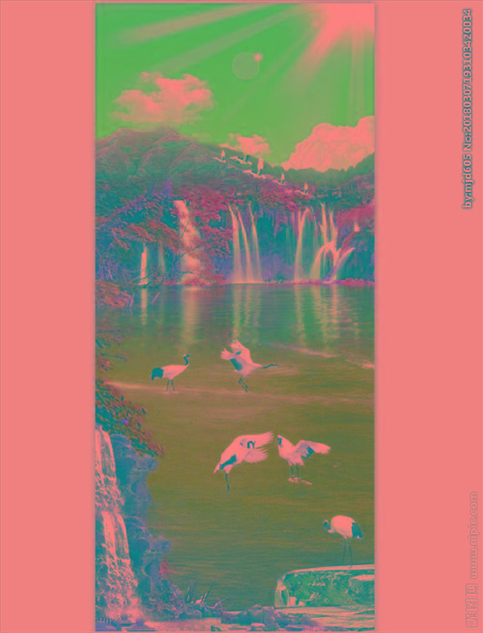 G风景画背景墙风