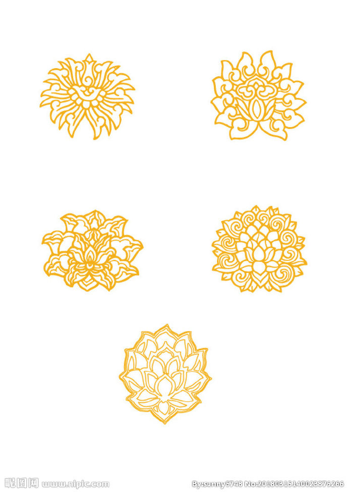 G莲花纹样背景墙
