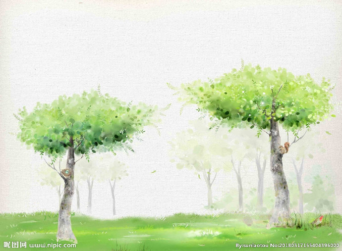 G卡通春天背景儿