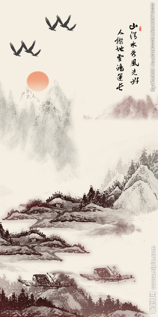 G江山如画背景墙