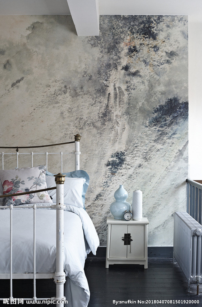 工业风床头背景背