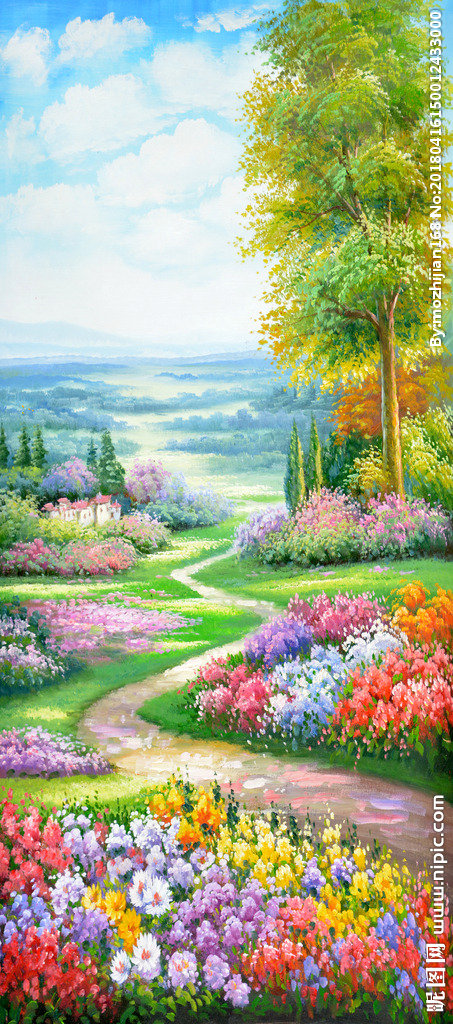 G油画背景墙油画