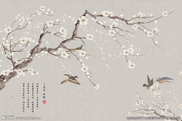 G中国风花鸟影视