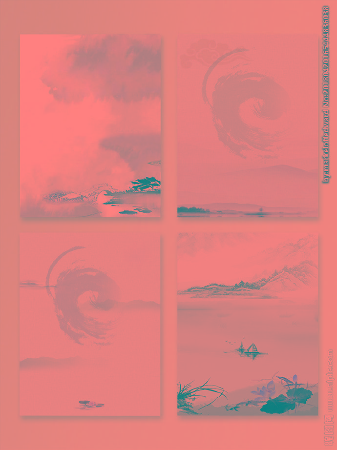 G水墨背景背景墙