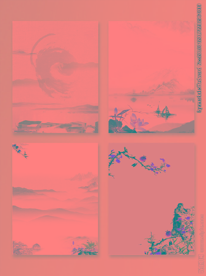 G水墨背景背景墙