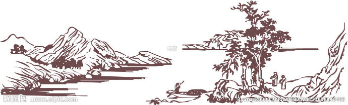 G山水背景墙背景