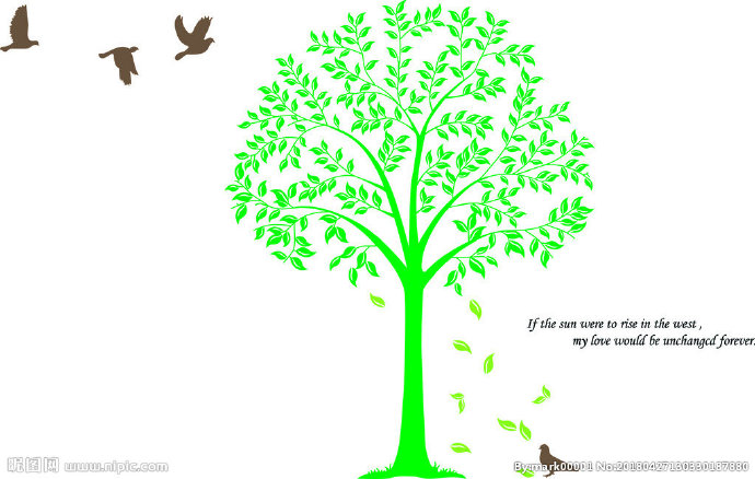 G一棵树背景墙一