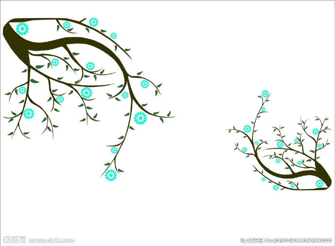 G开花的树枝背景