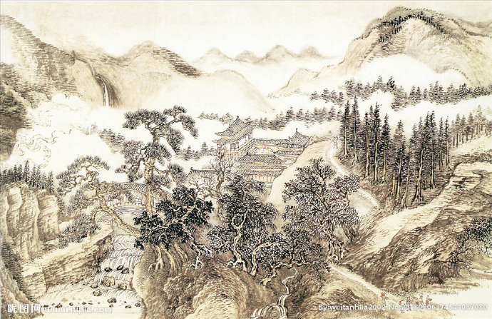 G大型古典山水画