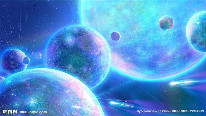G蓝色星空背景墙