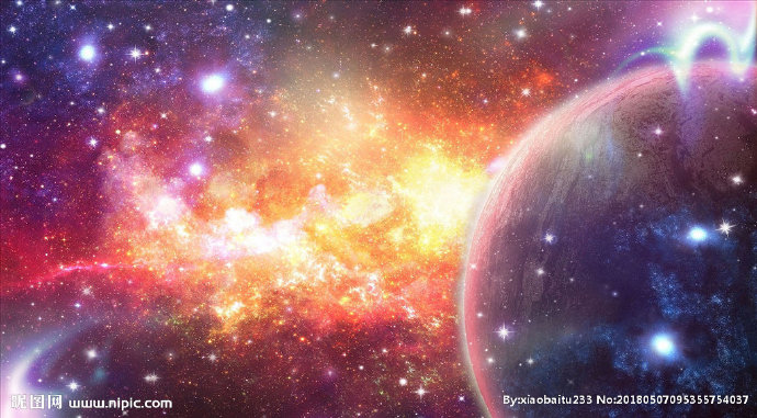 G唯美星空背景墙
