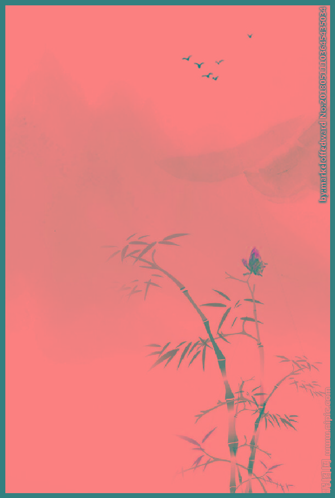 G水墨背景背景墙