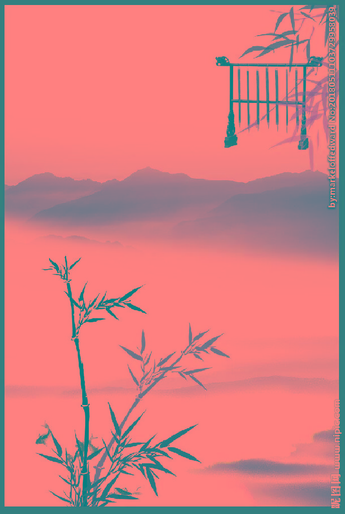 G水墨背景背景墙