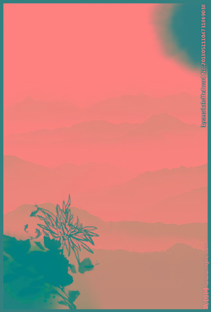 G水墨背景背景墙