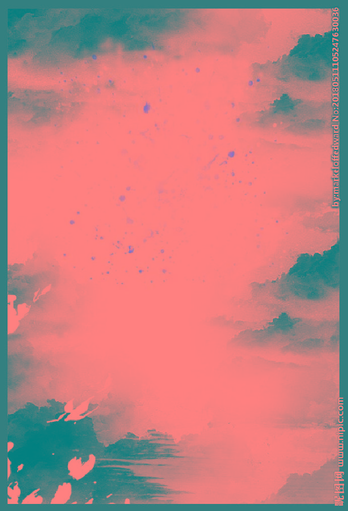 G水墨背景背景墙