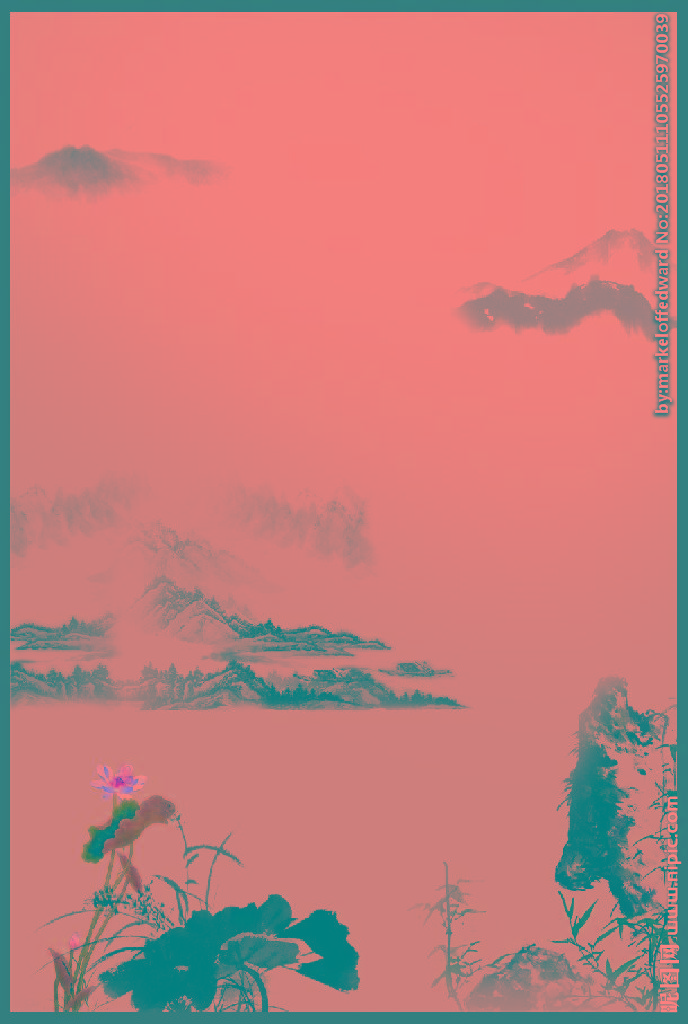 G水墨背景背景墙