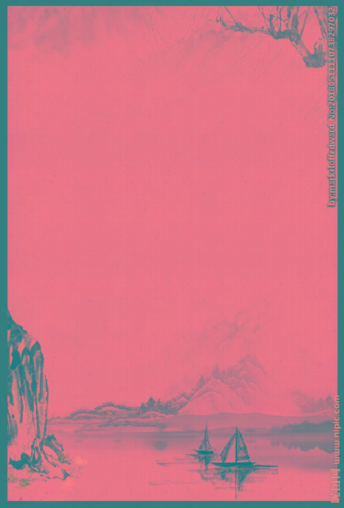 G水墨背景背景墙