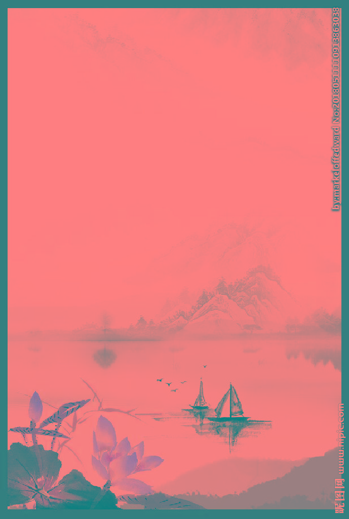 G水墨背景背景墙