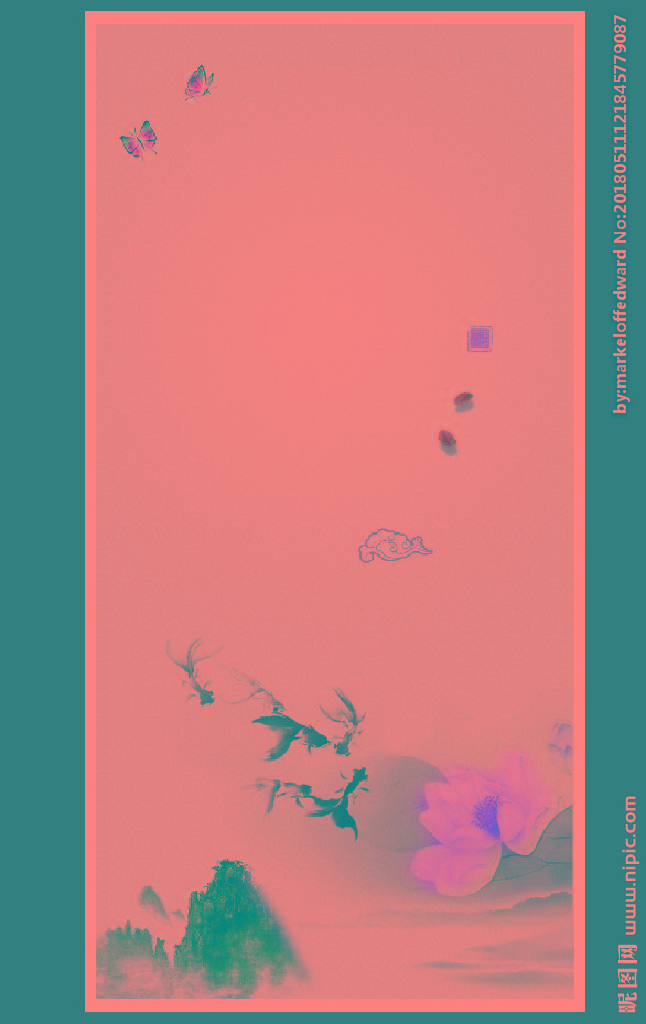 G水墨背景背景墙