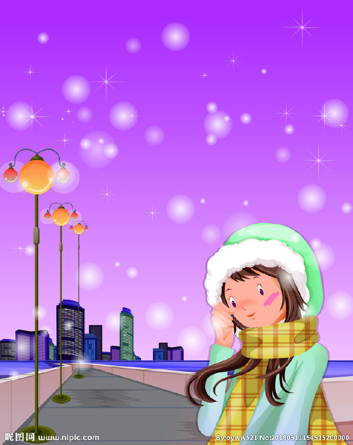 G卡通 小女孩 