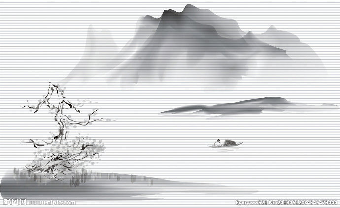 G水墨江南背景墙