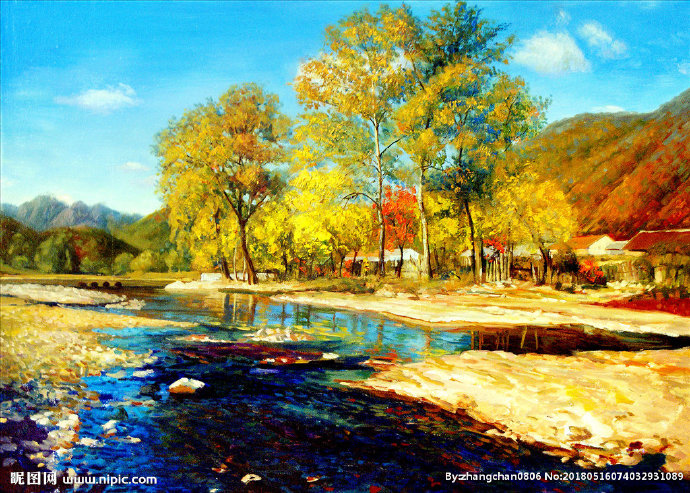 G风景 油画背景