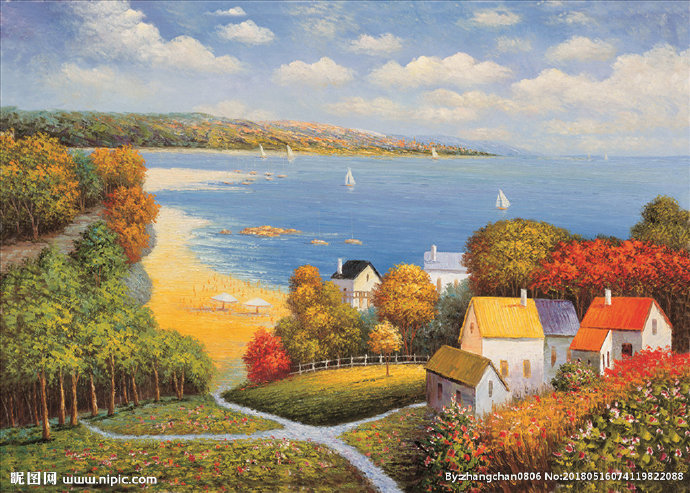 G海景 油画风景