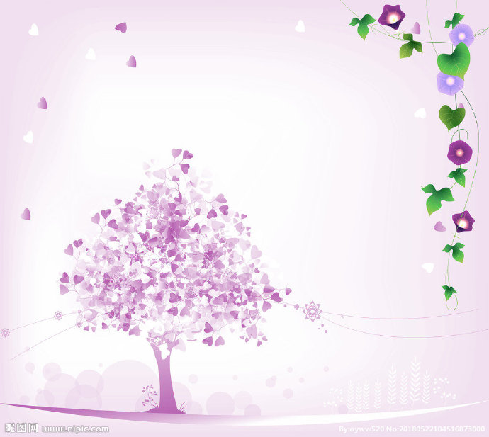 G树 花朵背景墙