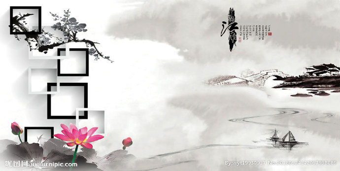 G水墨背景墙背景