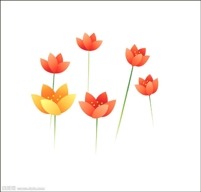 G手绘花朵背景墙