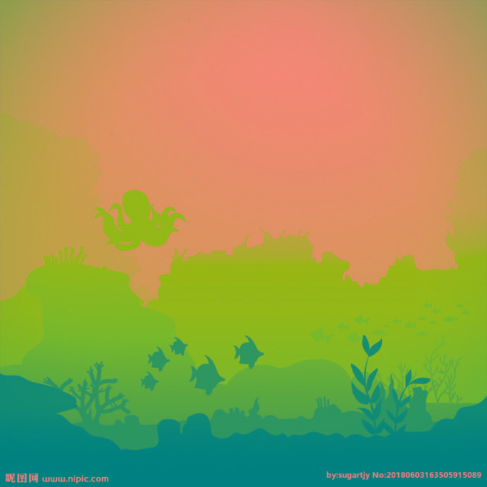 G海底世界背景墙