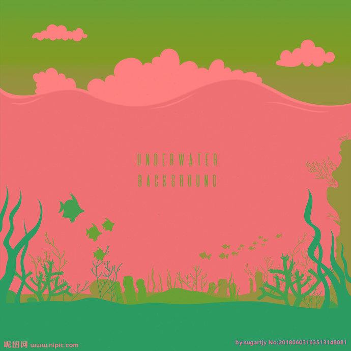 G海底世界背景墙