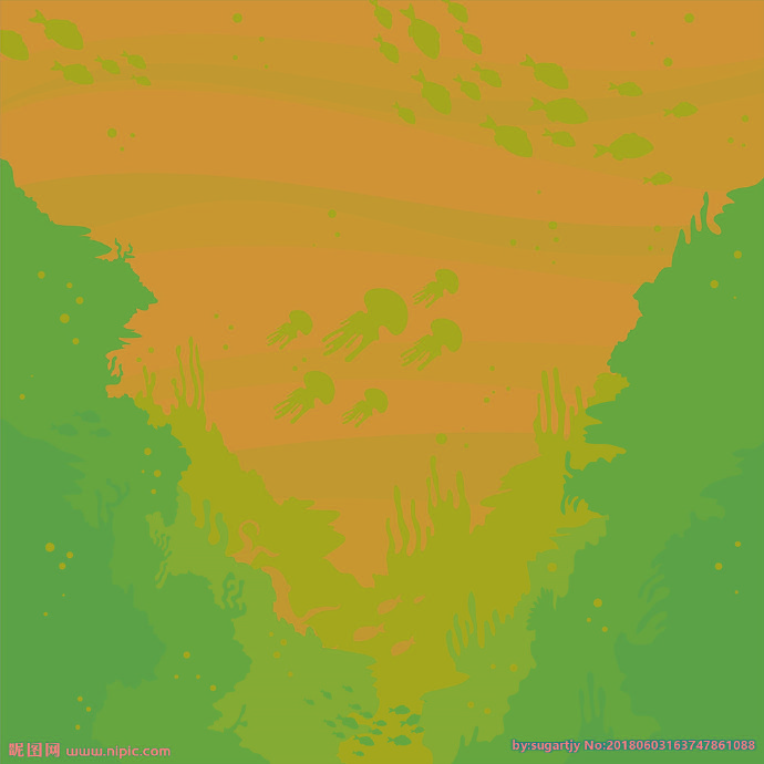 G海底世界背景墙