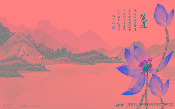 G赞莲背景墙赞莲