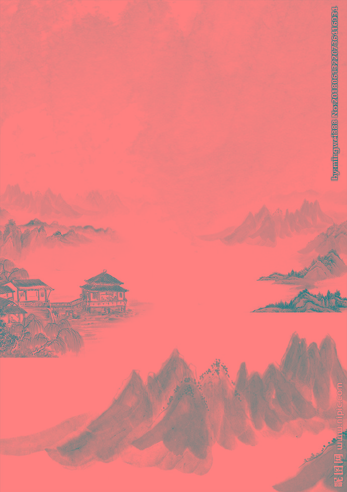 G中国风山水背景