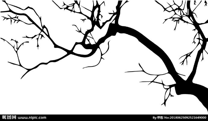 G树素材背景墙树