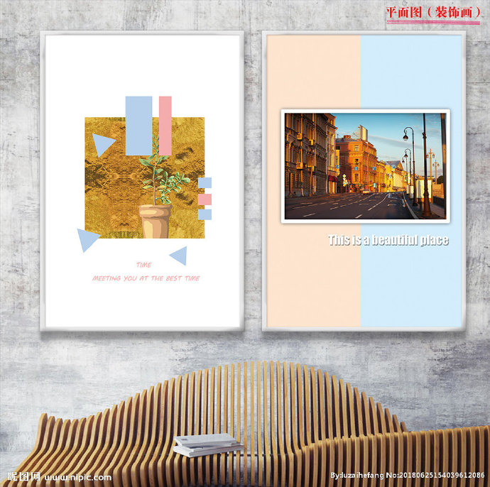 G北欧装饰画建筑