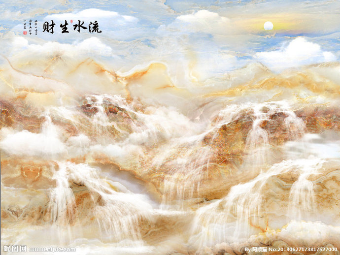 G大气山水石纹大